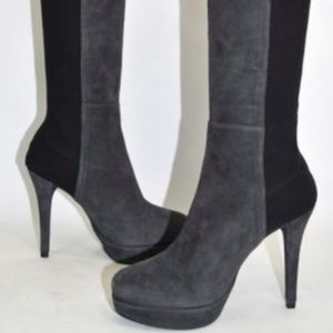 Stuart Weitzman Skyline Suede Heeled boot - Grey